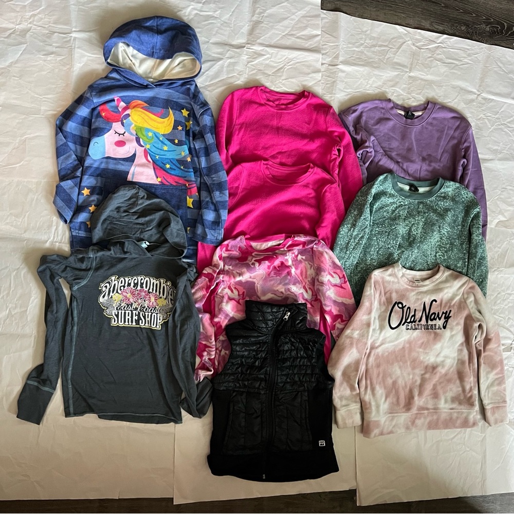 Girls Tops Bundle - 9 pieces